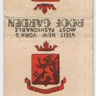 Matchbook Cover Hotel Montclair NYC New York