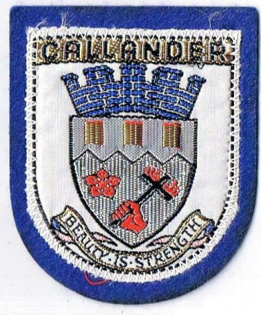 Callander Scotland Town Patch Woven Felt Backing