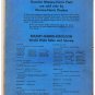 Massey Harris Combine 70 80 90 Motor & Accessories Illustrated Repair Parts List