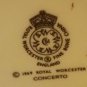 Royal Worcestor Cream Creamer Sugar Lid Concerto Made in England 1969
