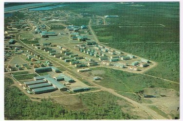 Northwest Territory NWT Postcard Inuvik Modern Arctic Town Aerial View