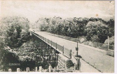 Ontario Postcard RPPC Toronto Rosedale Bridge Macfarlane
