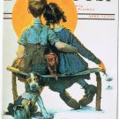 Postcard First Love Norman Rockwell Saturday Evening Post