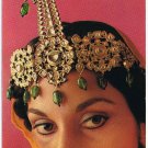 Postcard Traditional Indian Jewellery Turban Diamonds Emerald Gold