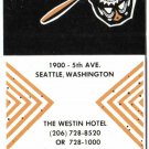 Washington Matchbook Cover Trader Vic's Seattle Westin Hotel