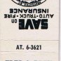 Matchbook Cover Fred C Brey Temple City California Farmers Insurance Group
