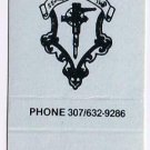 Wyoming Matchbook Cover Warren Air Force Base Officers Club Grey