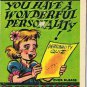 Vintage Sarcastic Valentine Card T.C.G. 1950s You Have A Wonderful Personality