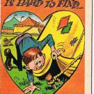 Vintage Sarcastic Valentine Card T.C.G. 1950s A Girl Like You Is Hard To Find