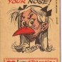 Vintage Sarcastic Valentine Card T.C.G. 1950s Your Voice Is Like A Canary