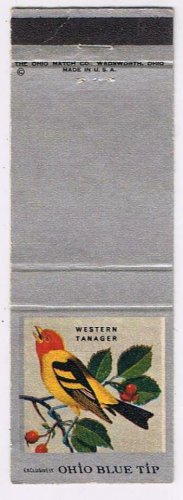 Matchbook Cover Bird Western Tanager
