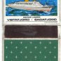 Matchbook Cover Norwegian America Line Vistafjord Sagafjord Flattened Box