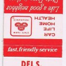Matchbook Cover Del S Galbreath Newark Ohio State Farm Insurance