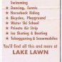 Matchbook Cover Lake Lawn Lodge Delavan Wisconsin