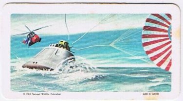 Brooke Bond Red Rose Tea Card #28 Splashdown The Space Age