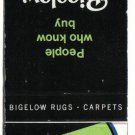 Matchbook Cover Bigelow Rugs Carpets