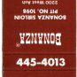 Missouri Matchbook Cover Columbia Bonanza Sirloin Pit 1098 Restaurant
