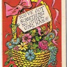 Vintage Sarcastic Valentine Card T.C.G. 1950s Something No Other Girl Has
