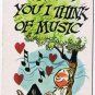 Vintage Sarcastic Valentine Card T.C.G. 1950s Think Of You Think Of Music