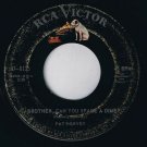 Pat Hervey Brother Can You Spare A Dime 45 rpm Tears Of Misery Canadian Pressing
