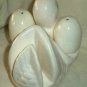 Ceramic Duck & Eggs Salt & Pepper Shakers Napkin Holder On Tail