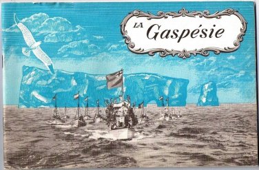 Vintage La Gaspesie Quebec Canada Tourist Guide Brochure 1950s-60s