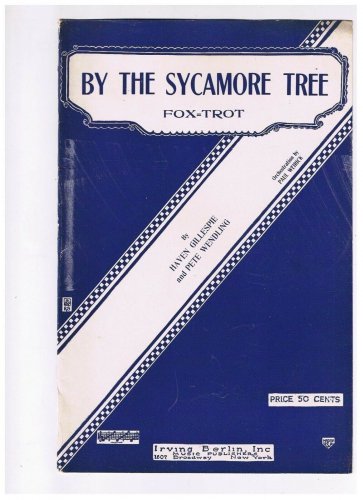 Orchestration By The Sycamore Tree Fox Trot 3 Parts Arr Paul Weirick