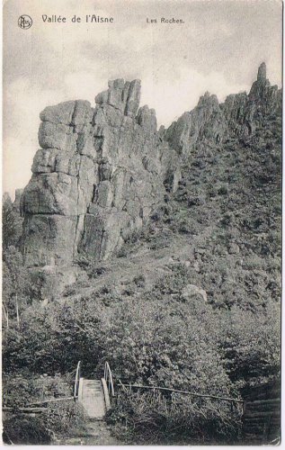 France WW2 Postcard Aisne Valley Les Roches