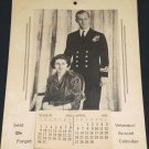 Veterans Calendar Prince Phillip Queen Elizabeth (1952)