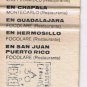 Matchbook Cover Hotel Maria Isabel Balsa Mexico City Mexico