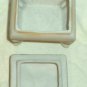 Bisque Footed Trinket Box Small Gemini Twins Cherubs White Gold Marked 207