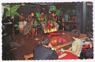 Bermuda Postcard Hamilton Jungle Room Limbo Dancers