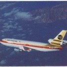 Postcard Continental Airlines DC 10-30 The Proud Bird