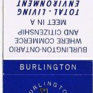 Matchbook Cover Burlington Ontario Centennial 1973