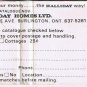 Matchbook Cover Halliday Homes Burlington Ontario Dave Taft