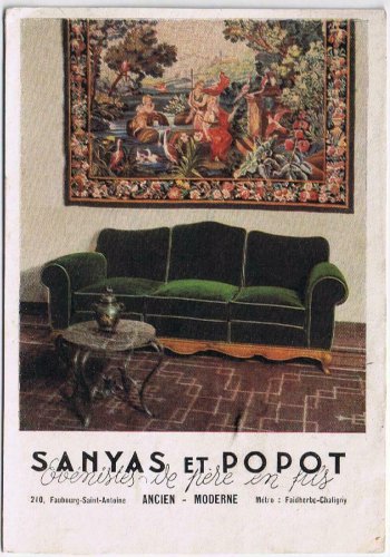 France Postcard Sanyas et Popot Furniture Ancietn & Modern