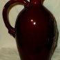 German Brown Jug Pouring Lip Handle Drinking Scene Cork 2043  1.8 Liters 9 1/2"