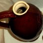 German Brown Jug Pouring Lip Handle Drinking Scene Cork 2043 1.8 Liters 9 1/2"