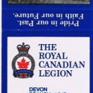 Ontario Matchbook Cover Devon Royal Canadian Legion Branch 247 Pool