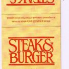 Matchbook Cover Steak & Burgers Cara Operations