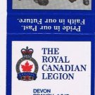 Ontario Matchbook Cover Devon Royal Canadian Legion Branch 247 Couple Talking