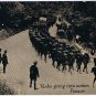 Postcard WWI Yanks Going Into Action France