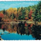 Ontario Postcard Smooth Rock Falls Kents Esso Service Autumn Lake