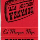 Texas Matchbook Cover Texarkana Bonanza Sirloin Pit K Mart Plaza