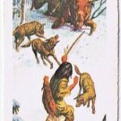 Brooke Bond Red Rose Tea Card #4 Moose Hunt Indians Of Canada