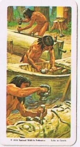 Brooke Bond Red Rose Tea Card #39 Woodworking Indians Of Canada