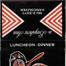British Columbia Matchbook Cover Trader Vic's Vancouver Bayshore Inn