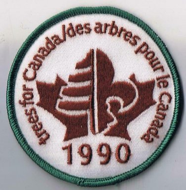 Scouts Canada Patch Trees For Canada 1990