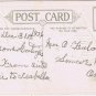 Postcard Embossed Birthday Greetings Doves Violets