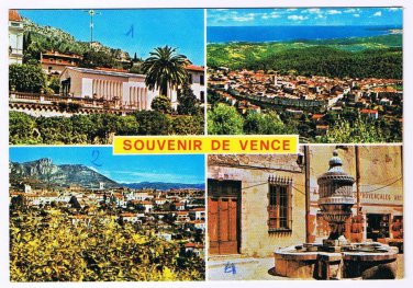 France Postcard Vence Cote d'Azur Multi